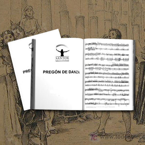 "Pregón de Danza" for cello and B flat clarinet. Georgina Sánchez Torres - Santor Ediciones